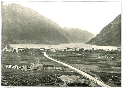 सामान्य दृश्य, ओडडे, नॉर्वे, 1895। द्वारा अज्ञात