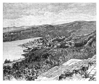 Castries, सेंट लूसिया द्वीप, c1890 का सामान्य दृश्य द्वारा अज्ञात