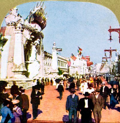 वर्ल्ड फेयर, सेंट लुइस, मिसौरी, यूएसए, 1904 में पाईक का सामान्य दृश्य द्वारा अज्ञात
