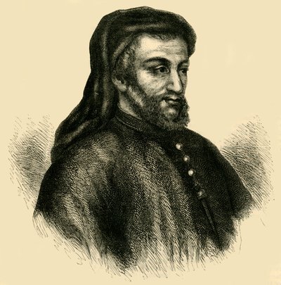जेफ्री चौसर, सी 1878। द्वारा अज्ञात