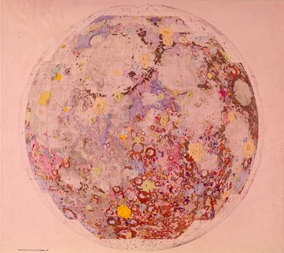 चंद्रमा का भूवैज्ञानिक मानचित्र, 1967 द्वारा अज्ञात