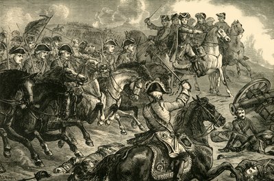 जॉर्ज द्वितीय, डेटिंगन की लड़ाई में, 27 जून 1743, 1890। द्वारा अज्ञात