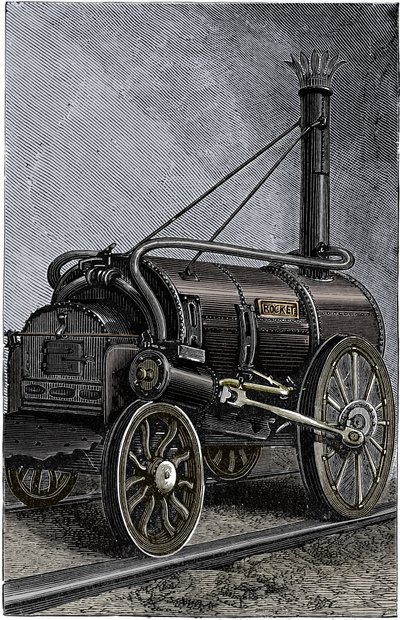 जॉर्ज स्टीफेंसन लोकोमोटिव रॉकेट, 1829 1892 द्वारा अज्ञात
