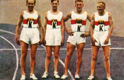 जर्मन 4 x 400 मीटर मेन्स रिले टीम, 1928। द्वारा अज्ञात
