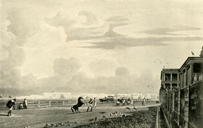चौरंगी, 1820, 1925 से गवर्नमेंट हाउस। द्वारा अज्ञात