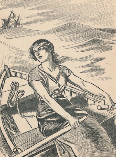 ग्रेस डार्लिंग रो आउट टू द व्रेक, c1907 द्वारा अज्ञात