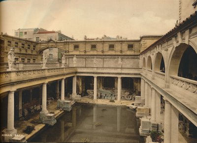 महान स्नान, रोमन स्नान, स्नान, समरसेट, c1925 द्वारा अज्ञात