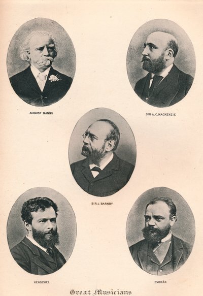 महान संगीतकार - प्लेट VIII।, 1895 द्वारा अज्ञात
