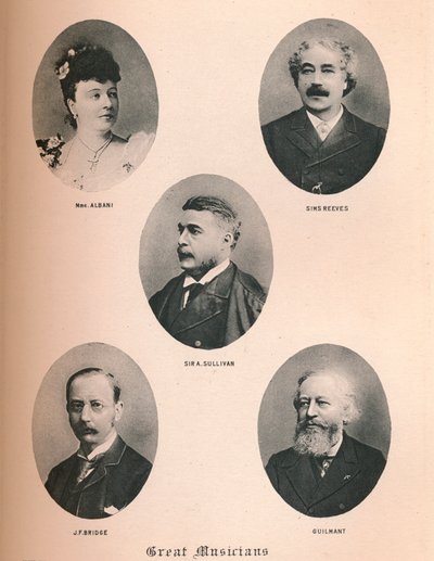 महान संगीतकार - प्लेट XIV।, 1895 द्वारा अज्ञात