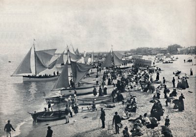 ग्रेट यारमाउथ - समुद्र तट पर एक विशिष्ट दृश्य, 1895 द्वारा अज्ञात