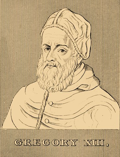 ग्रेगरी XIII, 1502-1585, 1830। द्वारा अज्ञात