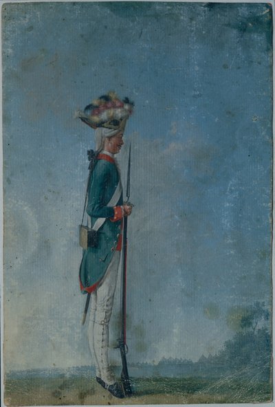 1770 के दशक के अंत में, Preobrazhensky रेजिमेंट के ग्रेनेडियर द्वारा अज्ञात