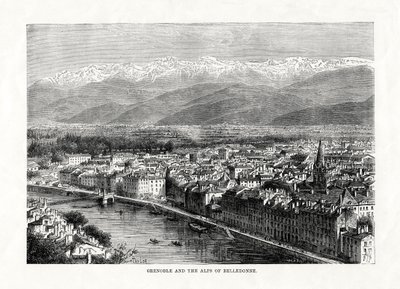 ग्रेनोबल और एल्प्स ऑफ बेलेडोन, फ्रांस, 1879 द्वारा अज्ञात