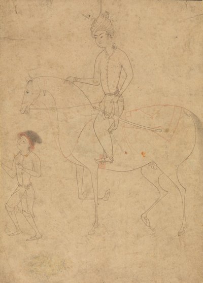 दूल्हा और सवार, 1540-50। द्वारा अज्ञात