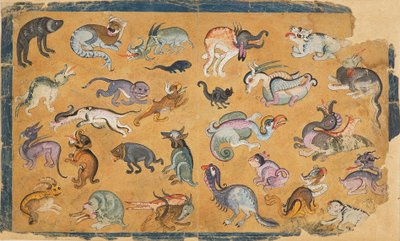 विचित्र जानवर, 18वीं-19वीं शताब्दी द्वारा अज्ञात