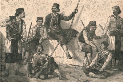 मोंटेनिग्रिन का समूह, c1879। द्वारा अज्ञात