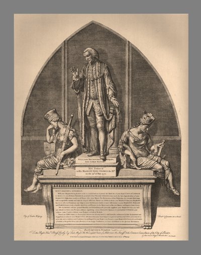 विलियम बेकफोर्ड को गिल्ड हॉल स्मारक, 1886 द्वारा अज्ञात
