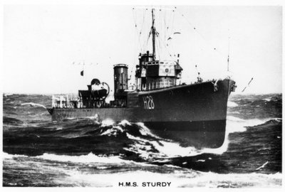 एचएमएस स्टर्डी, एस क्लास विध्वंसक, 1937 द्वारा अज्ञात