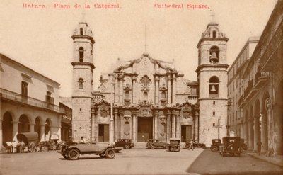हवाना। - कैथेड्रल स्क्वायर। कैथेड्रल स्क्वायर, क्यूबा, c1900 द्वारा अज्ञात
