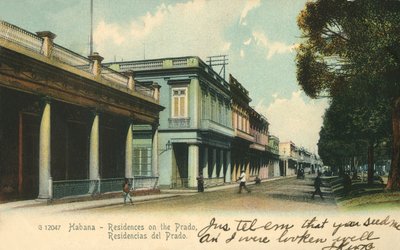 हबाना - प्राडो पर निवास, 1907। द्वारा अज्ञात