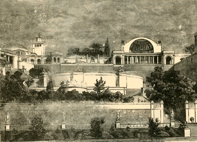 1890 में टिबुर में हैड्रियन विला। द्वारा अज्ञात