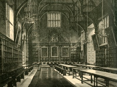हॉल ऑफ ट्रिनिटी कॉलेज, 1898। द्वारा अज्ञात