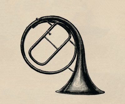 हैंड हॉर्न, 1895। द्वारा अज्ञात