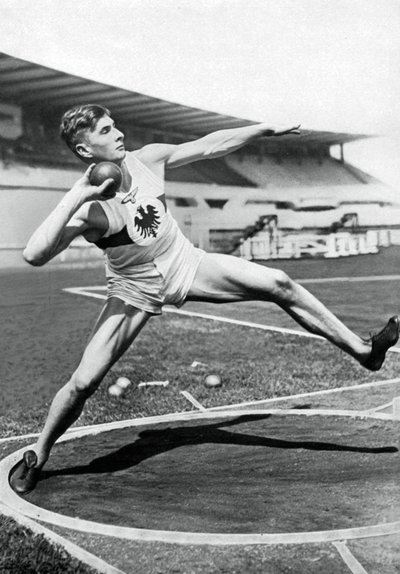 हैंस हेनरिक सिएवर्ट, जर्मन एथलीट, 1936 द्वारा अज्ञात