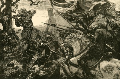 हेस्टिंग्स एट हेस्टिंग्स की लड़ाई, 1066, 1890। द्वारा अज्ञात