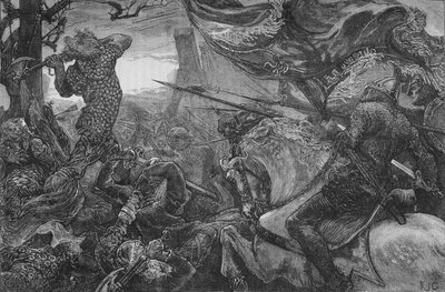 हेस्टिंग्स एट हेस्टिंग्स की लड़ाई, 1066, सी 1880 द्वारा अज्ञात