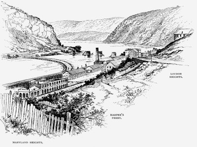 हार्पर्स फेरी, वेस्ट वर्जीनिया, c1870 द्वारा अज्ञात