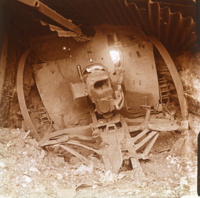 भारी तोपखाने, सोम्मे, उत्तरी फ्रांस, 1916। द्वारा अज्ञात