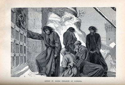 कानोसा, 1882 में हेनरी चतुर्थ तपस्या द्वारा अज्ञात