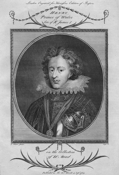 हेनरी, प्रिंस ऑफ वेल्स, किंग जेम्स I, 1784 के बेटे। द्वारा अज्ञात