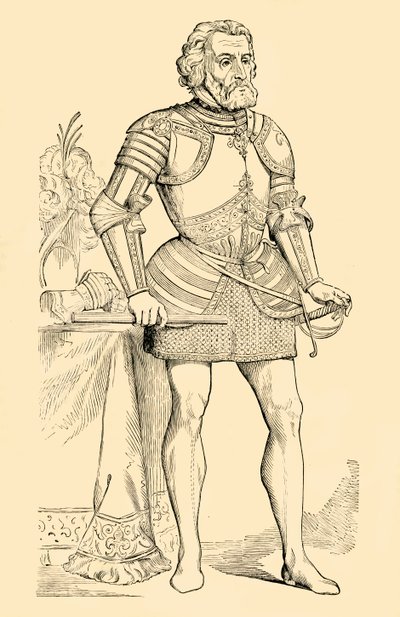 हर्नांडो कोर्टेस, सी 1530-1540, 1890। द्वारा अज्ञात