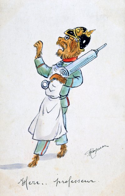 हेर प्रोफेसर, विंटेज फ्रांसीसी पोस्टकार्ड, c1900 द्वारा अज्ञात