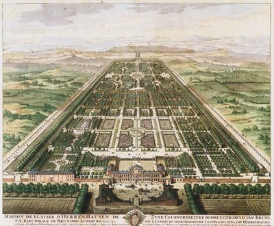 Herrenhausen: कैसल एंड गार्डन, सी। 1745 द्वारा अज्ञात