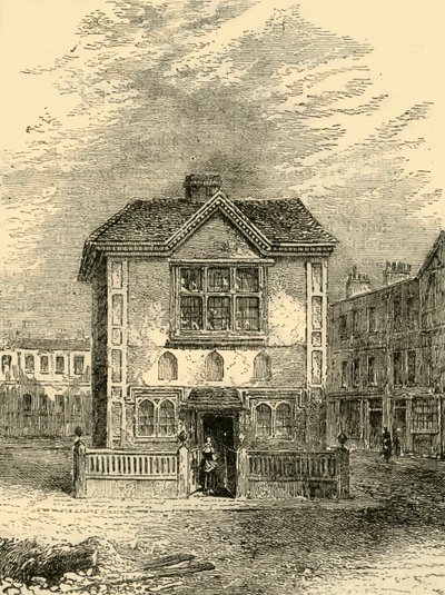 हिक्स हॉल के बारे में 1750, c1872। द्वारा अज्ञात
