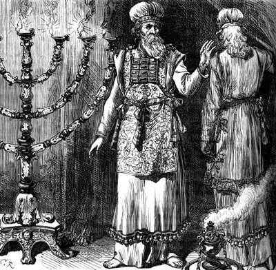 उच्च पुजारी, एफ़ोड और लिनन के वस्त्र दिखाते हुए, c1880 द्वारा अज्ञात