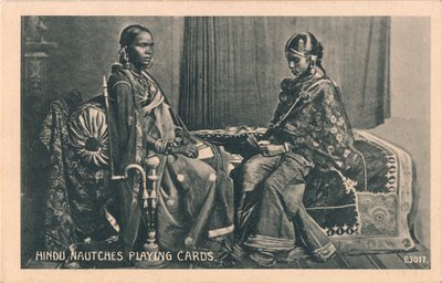 हिंदू नौच प्लेइंग कार्ड्स, c1910 द्वारा अज्ञात