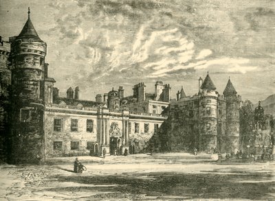 होलीरोड पैलेस, एडिनबर्ग, 1890। द्वारा अज्ञात