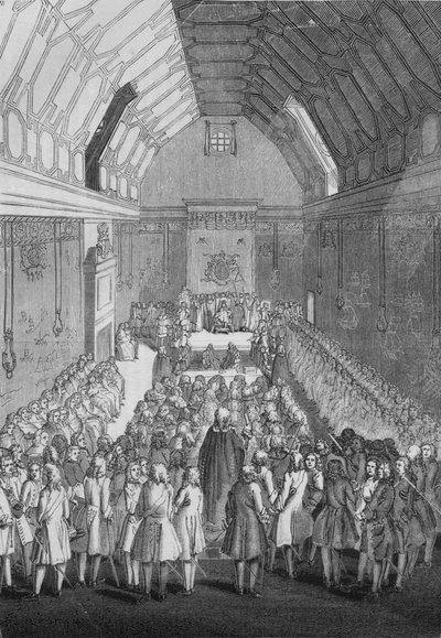 जॉर्ज II, 1845 के समय में हाउस ऑफ लॉर्ड्स द्वारा अज्ञात