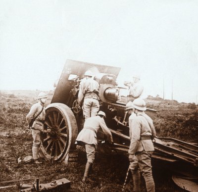 हॉवित्जर बैटरी, c1914-c1918 द्वारा अज्ञात