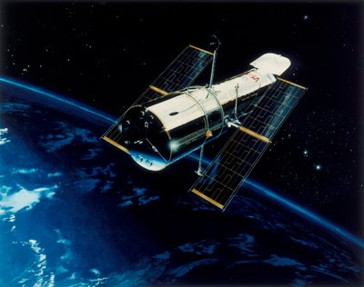 हबल स्पेस टेलीस्कोप ऑर्बिट, 1980 के दशक में द्वारा अज्ञात