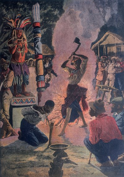 मानव बलिदान, लाफायेट, लुइसियाना, संयुक्त राज्य अमेरिका, 1912 द्वारा अज्ञात