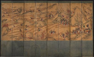 शिकार दृश्य, 1800s। द्वारा अज्ञात