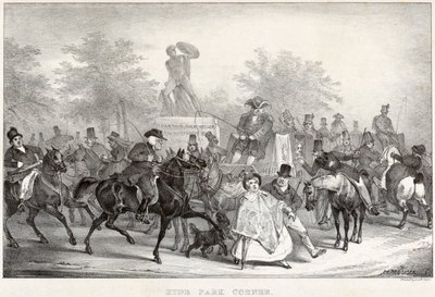 'हाइड पार्क कॉर्नर', 1825। द्वारा अज्ञात
