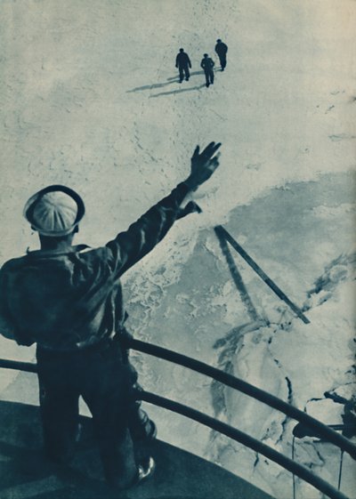 1936 में यूएसए में आइस ब्रिज द्वारा अज्ञात