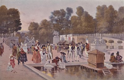 1896 में द गार्डन ऑफ टिलरीज में द्वारा अज्ञात