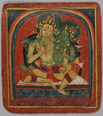 दीक्षा कार्ड त्साकलिस: मंजुश्री, 15वीं सदी की शुरुआत। द्वारा अज्ञात